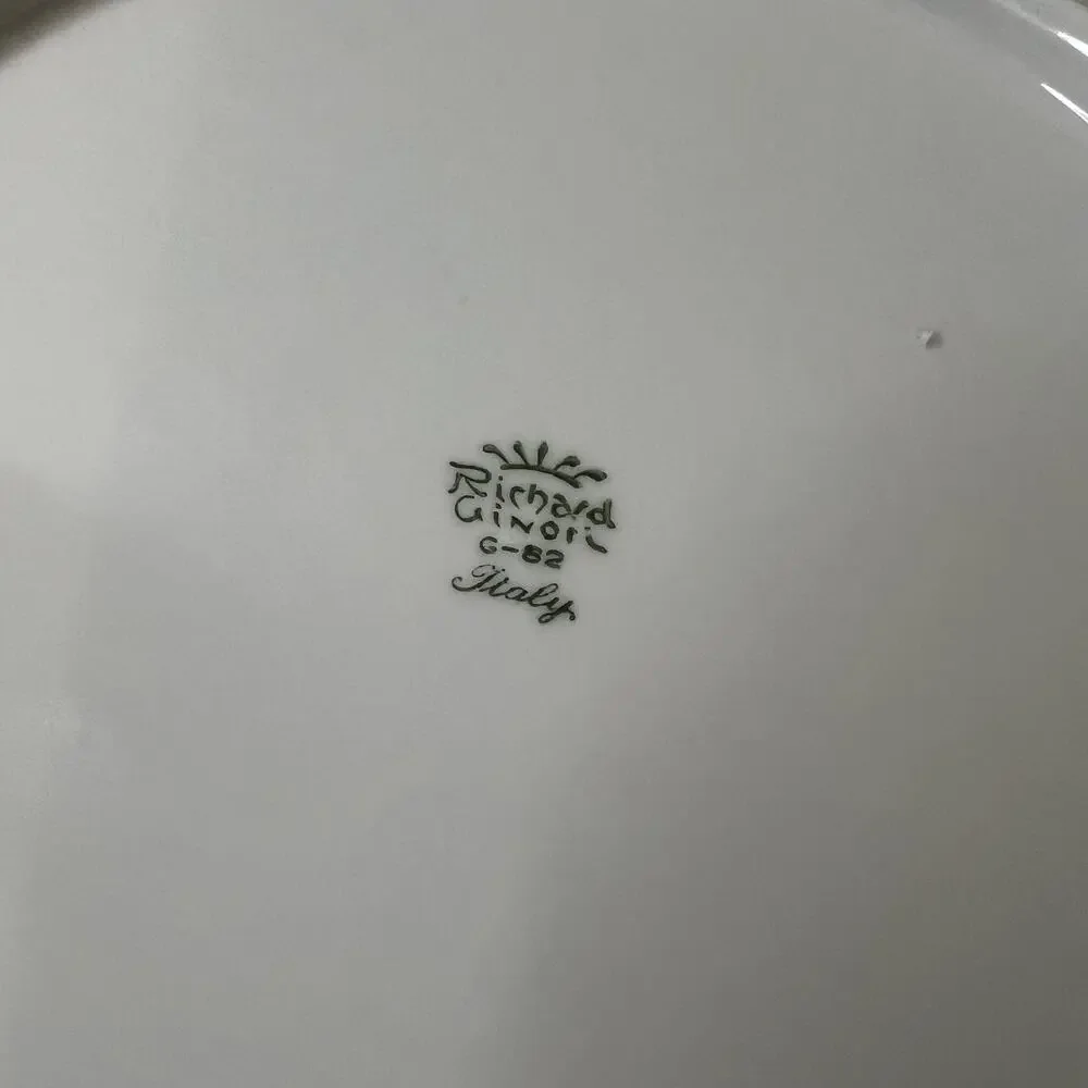 Richard Ginori Diamondstone Laveno Baronessa Round Platter Plate Italy 12.2 Inch